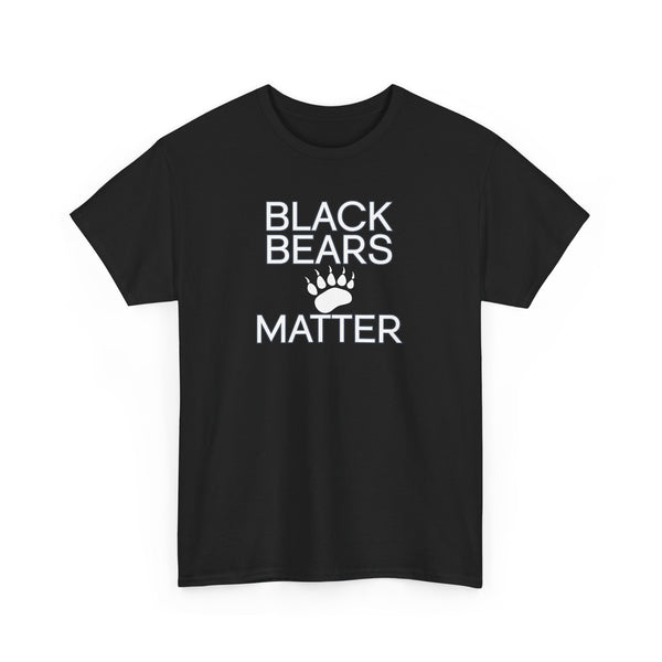 Black Bears Matter Unisex 100% Cotton Tee