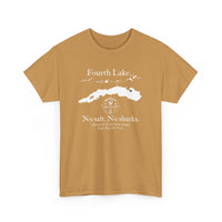 Fourth Lake No Salt No Sharks Unisex 100% Cotton Tee