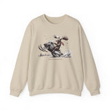 Moose Snowmobile Unisex Heavy Blend Crewneck Sweatshirt