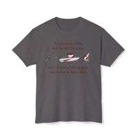 Fishing Wisdom with a Twist HD Cotton T-Shirt