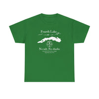 Fourth Lake No Salt No Sharks Unisex 100% Cotton Tee