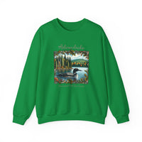 Adirondacks Fall Loon Unisex Heavy Blend Crewneck Sweatshirt