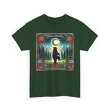 Dancing Boho Black Bear Unisex 100% Cotton Tee