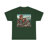 Pittie Motorcycle Adirondacks Unisex 100% Cotton Tee