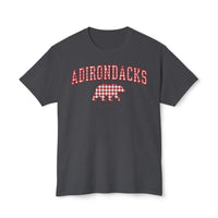 Adirondacks Black Bear Red Gingham HD Cotton T-Shirt