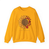 Adirondack Sunflowers and Maple Leaves Unisex Heavy Blend Crewneck Sweatshirt