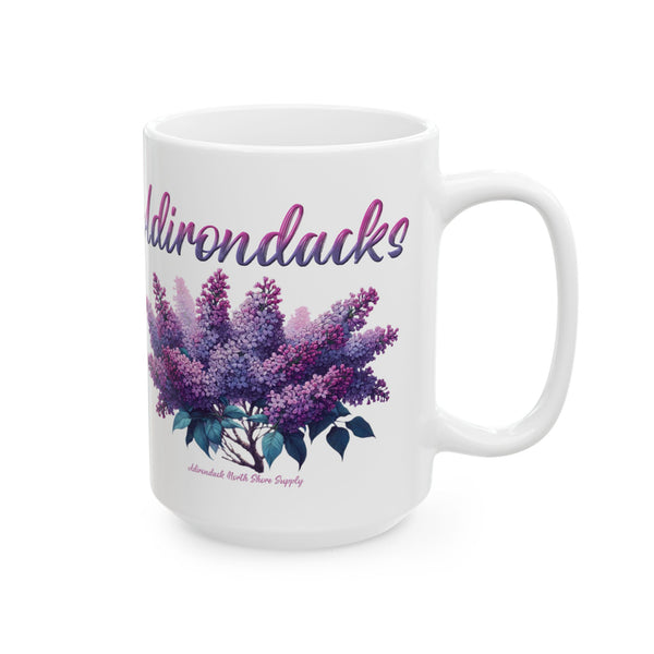 Adirondacks Purple Lilacs Ceramic Mug (15oz)