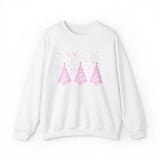 Pink Christmas Trees Crewneck Sweatshirt