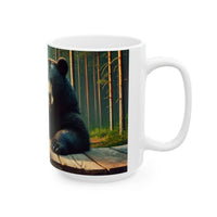 Don't Even Talk To Me Until I've Had My Coffee Black Bear Ceramic Mug (15oz)