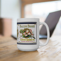 Clinton Canning Falcon Brand Sugar Corn Label Ceramic Mug (15oz)