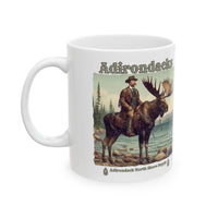 Teddy Roosevelt Adirondacks Moose Ceramic Mug (11oz or 15oz)