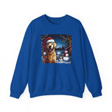 Golden Retriever Unisex Holiday Crewneck Sweatshirt 1