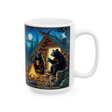 Black Bear Party Ceramic Mug (15oz)