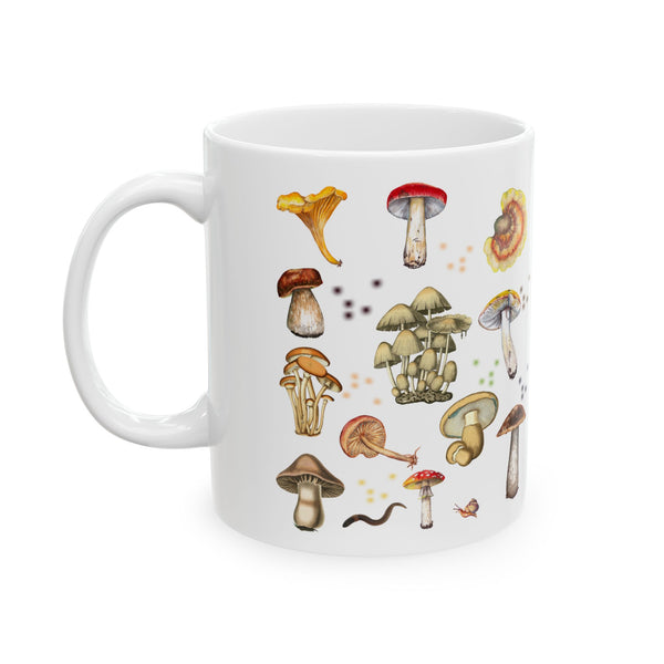 Mushrooms Ceramic Mug (11oz or 15oz)