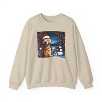 Golden Retriever Unisex Holiday Crewneck Sweatshirt 1