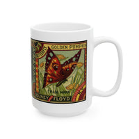 Olney & Floyd Butterfly Brand Golden Pumpkin Label Ceramic Mug (15oz)