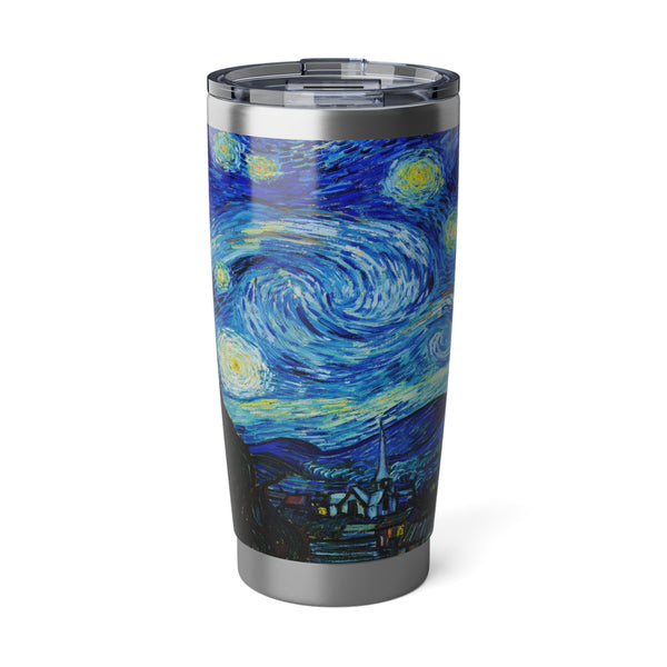 Vincent Van Gogh Starry Night 20oz Double-Wall Insulated Stainless Steel Hot or Cold Tumbler