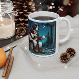 St. Bernard Playing Guitar Ceramic Mug (11oz or 15oz)