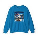 Golden Retriever Unisex Holiday Crewneck Sweatshirt 2