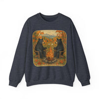 Adirondack Chairs Marshmallow Roasting Bears Unisex Heavy Blend Crewneck Sweatshirt