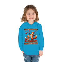 Sweet Fall Foxes Toddler Pullover Fleece Unisex Hoodie