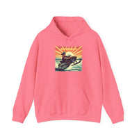 Lady Rider Snowmobile the Adirondacks Unisex Heavy Blend Hoodie