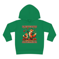 Sweet Fall Foxes Toddler Pullover Fleece Unisex Hoodie