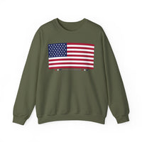 USA American Flag Logo Unisex Heavy Blend Crewneck Sweatshirt