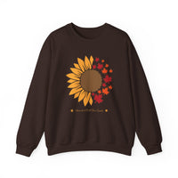 Adirondack Sunflowers and Maple Leaves Unisex Heavy Blend Crewneck Sweatshirt