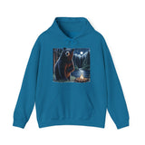 Black Bear Night Lights Unisex Heavy Blend™ Hooded Sweatshirt
