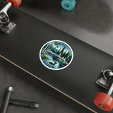 Adirondacks Night Loon Die-Cut Sticker