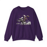 Moose Snowmobile Unisex Heavy Blend Crewneck Sweatshirt