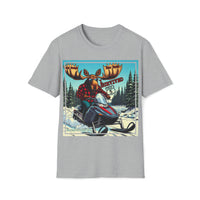 I Survived Trail 5 Old Forge, NY Moose Unisex Softstyle T-Shirt