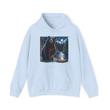 Black Bear Night Lights Unisex Heavy Blend™ Hooded Sweatshirt