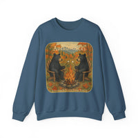 Adirondack Chairs Marshmallow Roasting Bears Unisex Heavy Blend Crewneck Sweatshirt