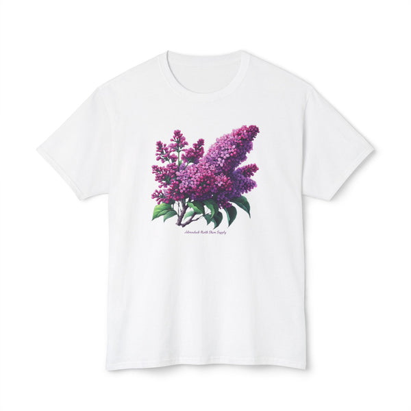 Purple Lilacs HD Cotton T-Shirt