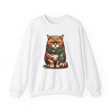 Cranky Orange Cat Unisex Heavy Blend Crewneck Sweatshirt