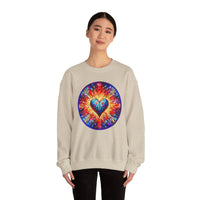 Colorful Heart Unisex Heavy Blend Crewneck Sweatshirt