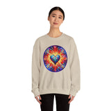 Colorful Heart Unisex Heavy Blend Crewneck Sweatshirt