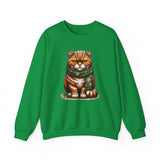 Cranky Orange Cat Unisex Heavy Blend Crewneck Sweatshirt