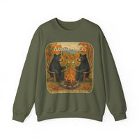 Adirondack Chairs Marshmallow Roasting Bears Unisex Heavy Blend Crewneck Sweatshirt
