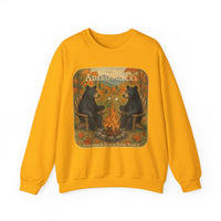 Adirondack Chairs Marshmallow Roasting Bears Unisex Heavy Blend Crewneck Sweatshirt