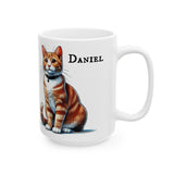 Willie and Daniel Our Cat Bosses Ceramic Mug (15oz)