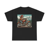 Pittie Motorcycle Adirondacks Unisex 100% Cotton Tee