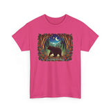 Boho Black Bear Forest Unisex 100% Cotton Tee