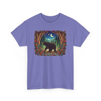 Boho Black Bear Forest Unisex 100% Cotton Tee