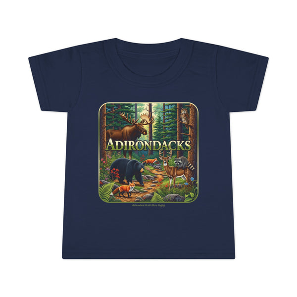 Adirondack Adventure Toddler T-Shirt, Kids Nature Tee, Outdoor Exploration Shirt, Toddler Gift for Nature Lovers, Wildlife Shirt
