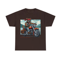 Pitbull Motorcycle Lake Adirondacks Unisex 100% Cotton Tee