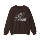 Moose Snowmobile Unisex Heavy Blend Crewneck Sweatshirt