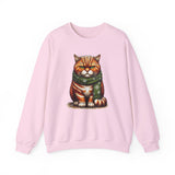 Cranky Orange Cat Unisex Heavy Blend Crewneck Sweatshirt